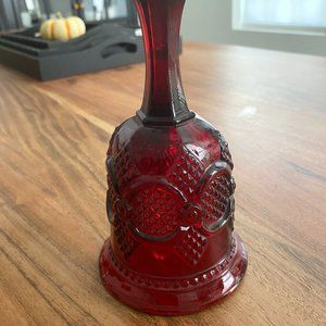 Avon Cape Cod Hostess Bell Ruby Glass